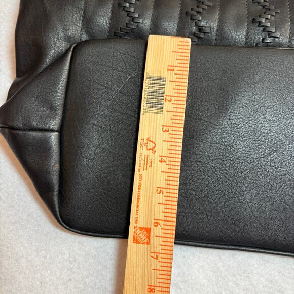 Hayden Harnett Black Woven Hobo Purse Handbag Large Adjustable Shoulder Strop - Picture 5 of 9